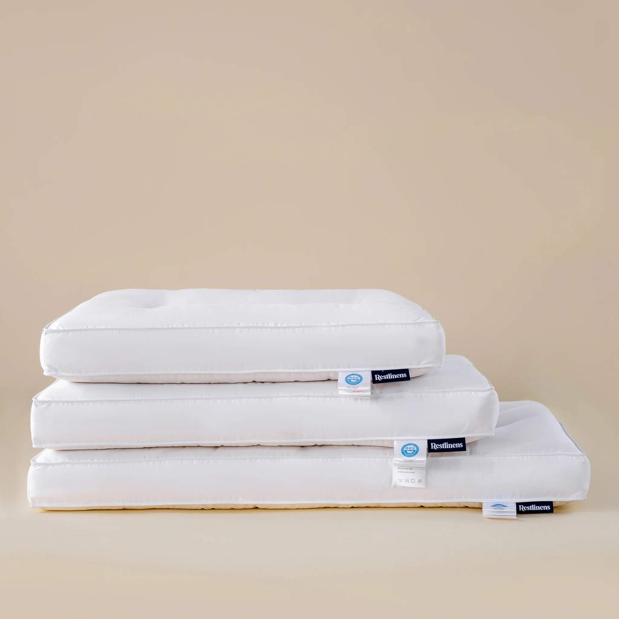 Snowfall Plush Goose Down Pillow - Image 4